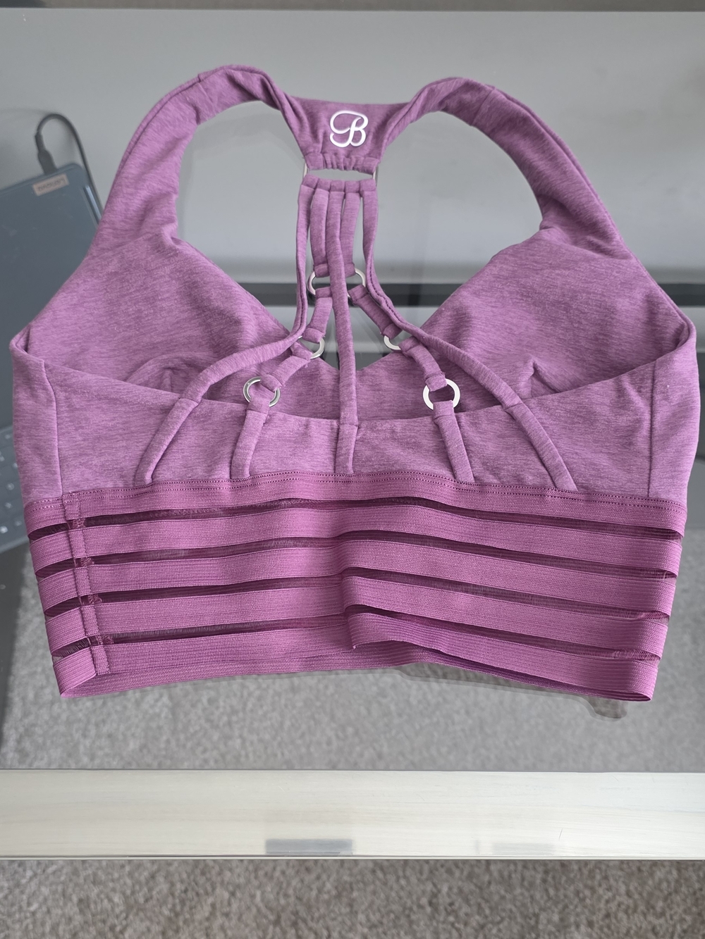 Bombshell Sportswear Lavender Statement Sports Bra XS - Picture 2 of 7